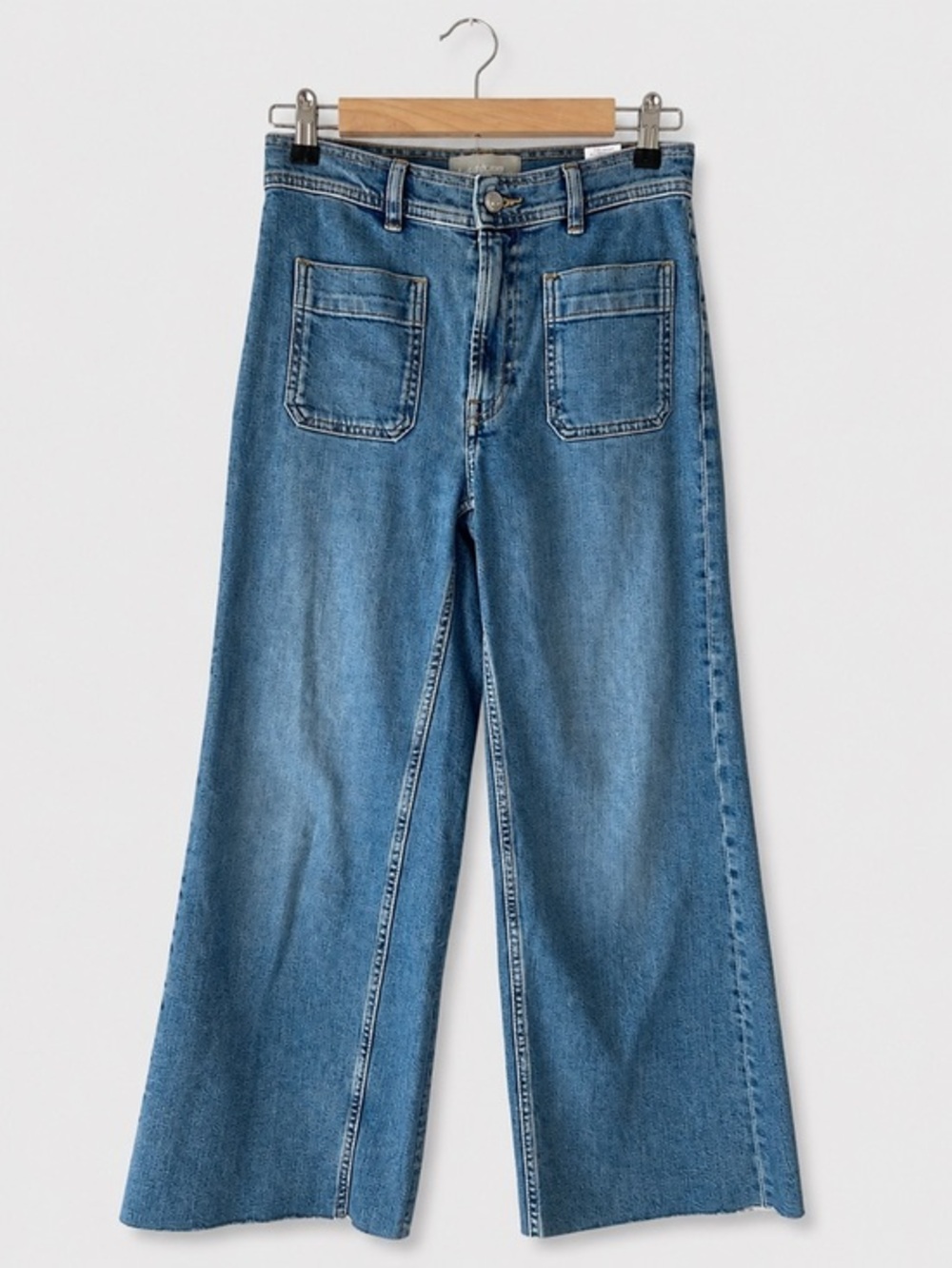 Everlane The Patch Pocket Jean Wide Leg Denim Jeans cotton blend